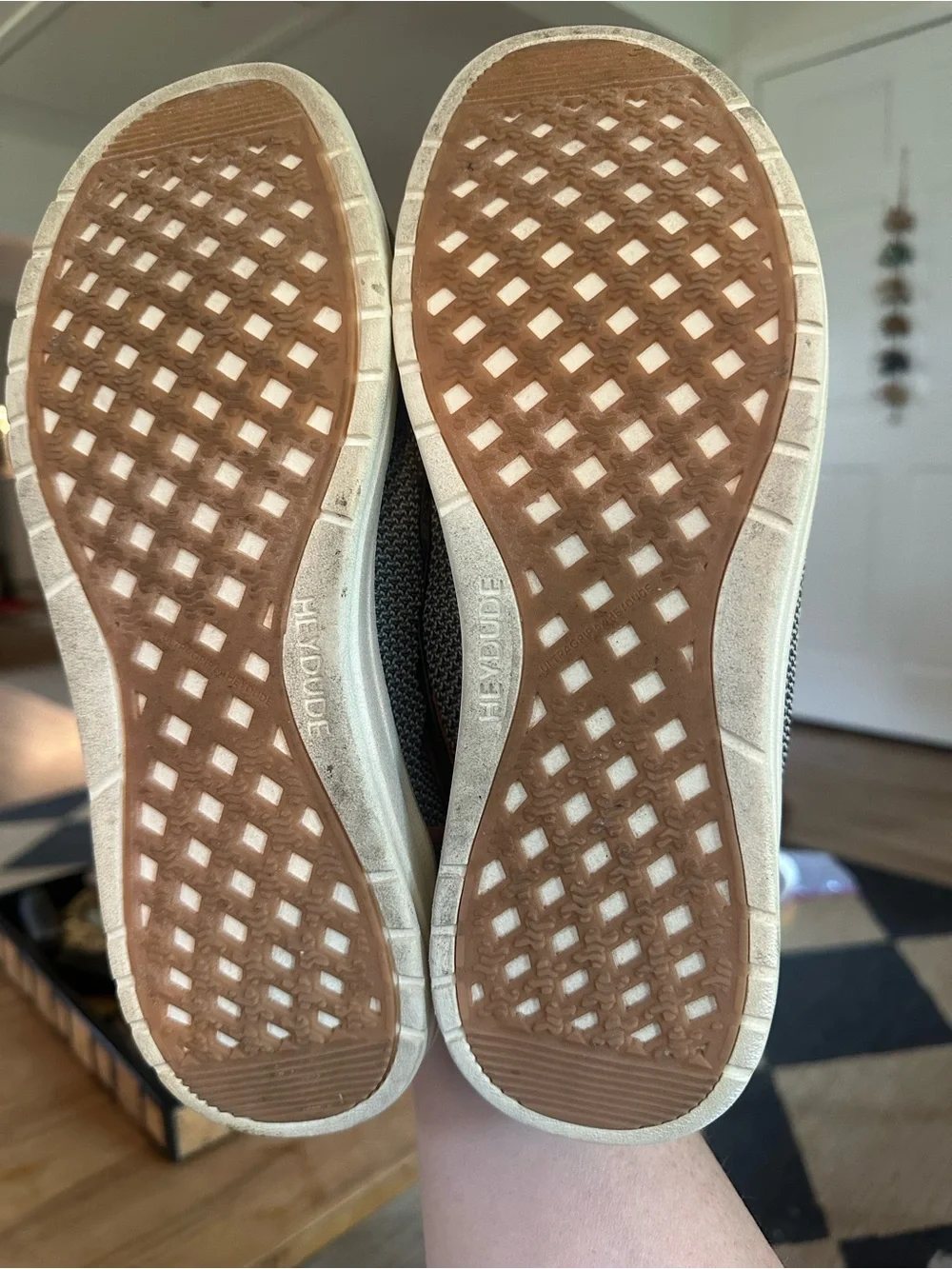 Hey Dude welsh grip steel grey shoes. Size 9. Like new